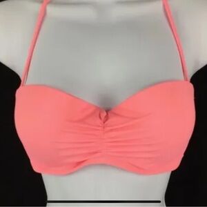 Victoria’s Secret Coral Halter Style Swimsuit Top 36C